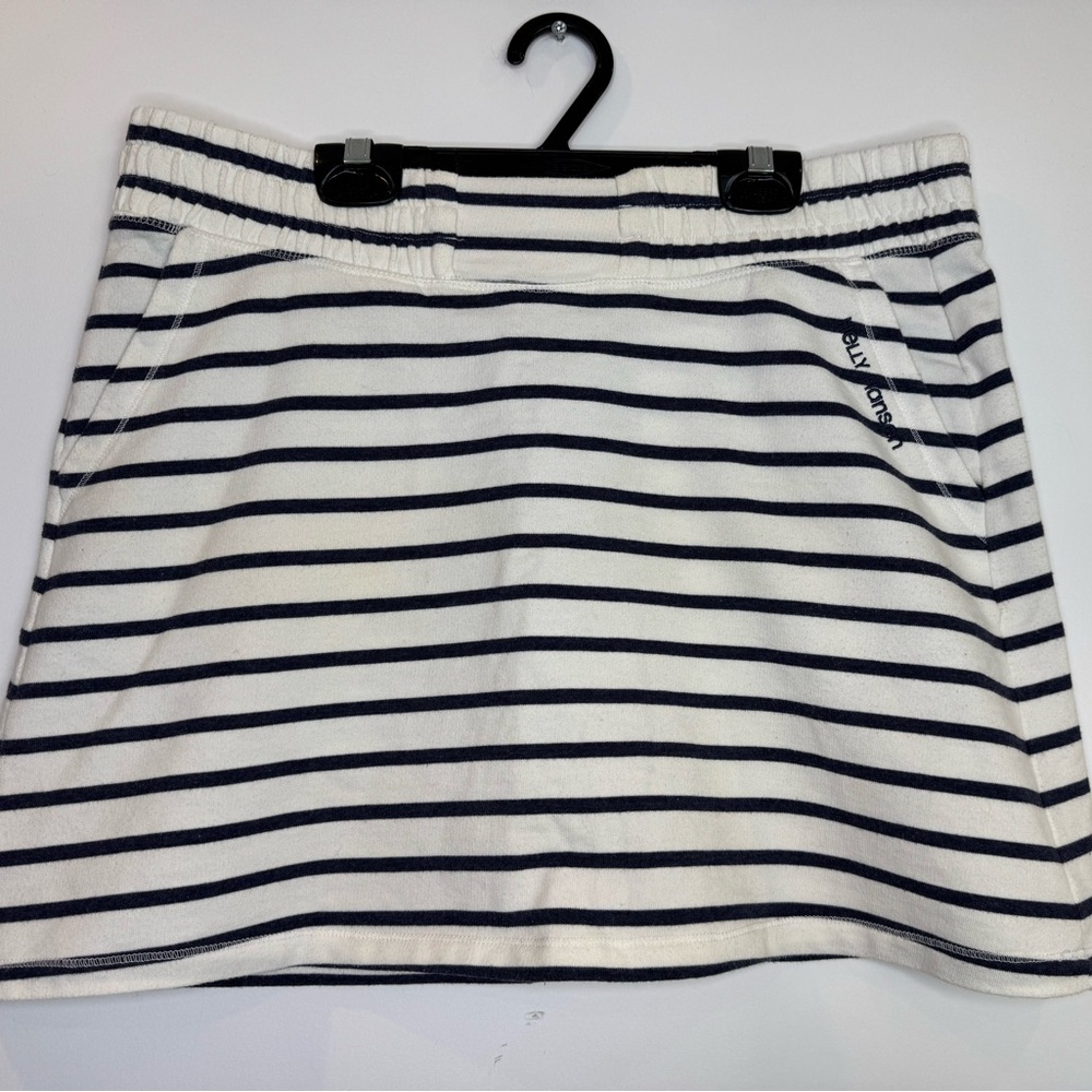 Helly Hansen Navy White Striped nautical Skirt size large